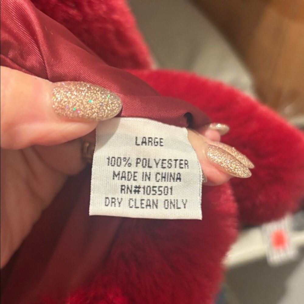 Double D Ranch Deep Red Teddy Jacket - image 7